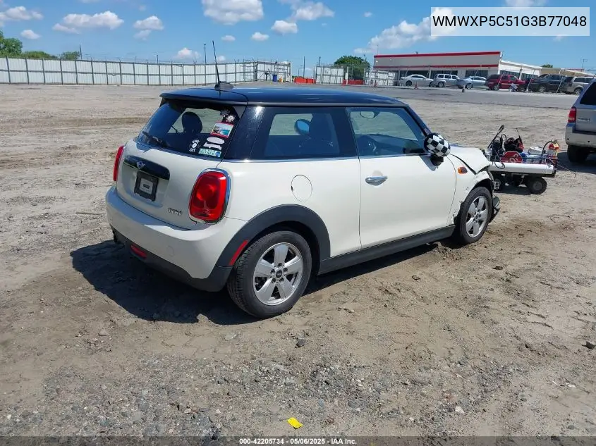 2016 Mini Hardtop Cooper VIN: WMWXP5C51G3B77048 Lot: 42205734