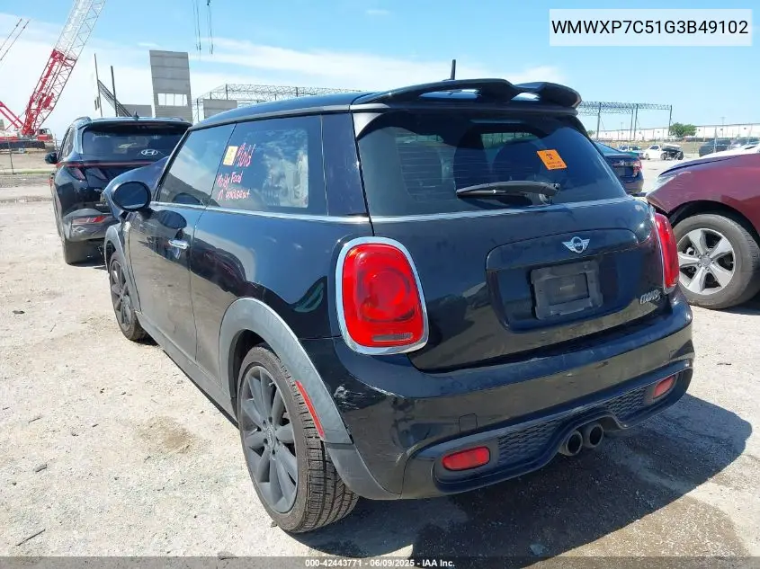 2016 Mini Hardtop Cooper S VIN: WMWXP7C51G3B49102 Lot: 42443771