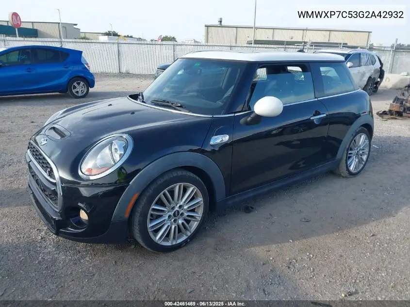 2016 Mini Hardtop Cooper S VIN: WMWXP7C53G2A42932 Lot: 42461469