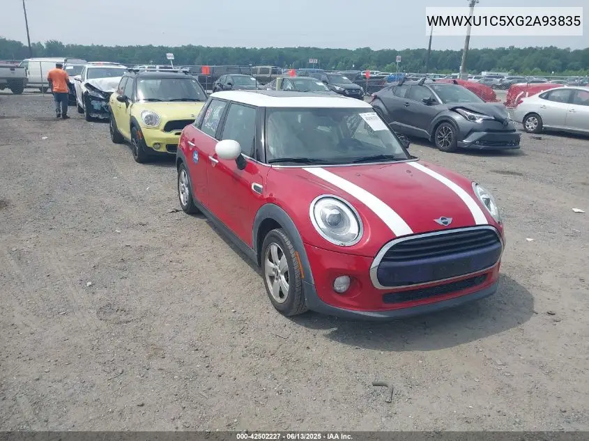 2016 Mini Hardtop Cooper VIN: WMWXU1C5XG2A93835 Lot: 42502227