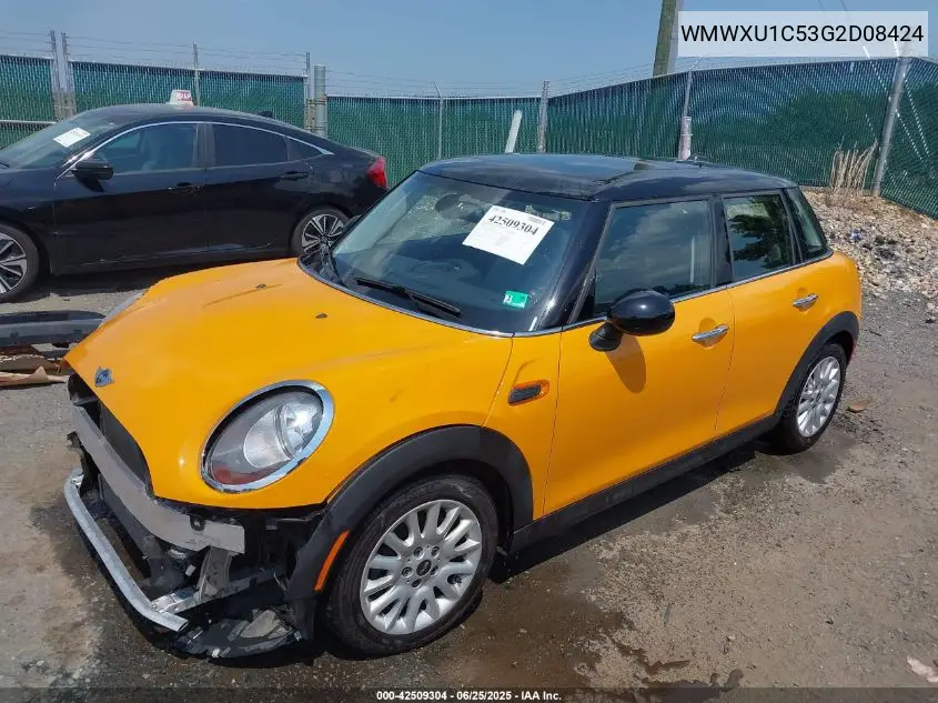 2016 Mini Hardtop Cooper VIN: WMWXU1C53G2D08424 Lot: 42509304