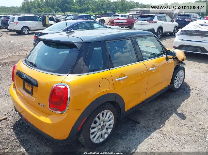 2016 Mini Hardtop Cooper VIN: WMWXU1C53G2D08424 Lot: 42509304