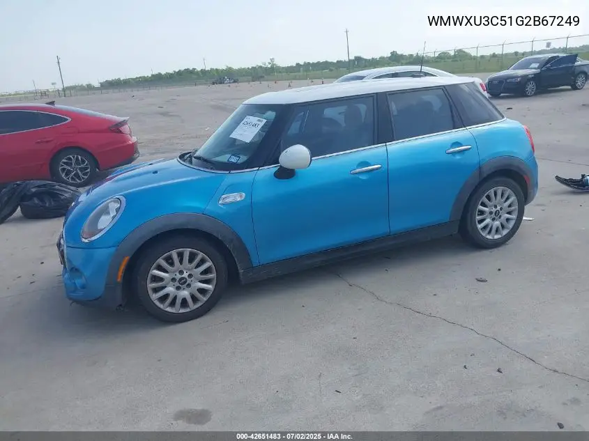 2016 Mini Hardtop Cooper S VIN: WMWXU3C51G2B67249 Lot: 42651483