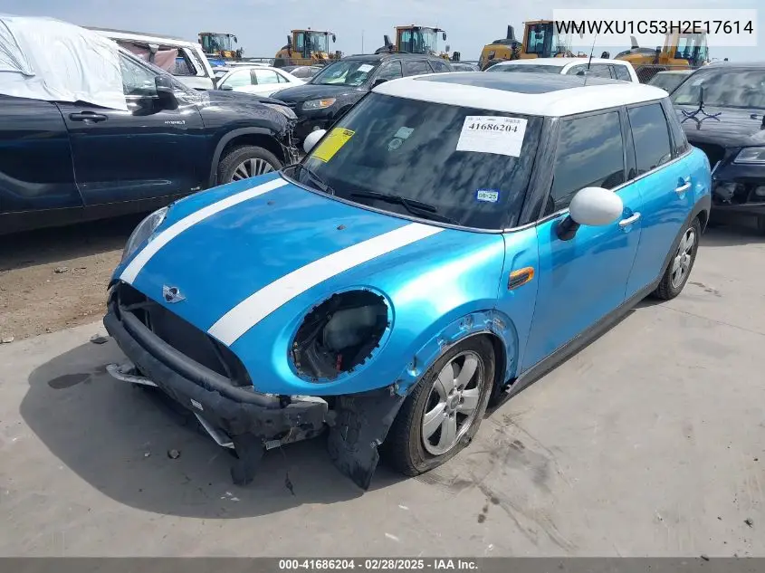 2017 Mini Hardtop Cooper VIN: WMWXU1C53H2E17614 Lot: 41686204