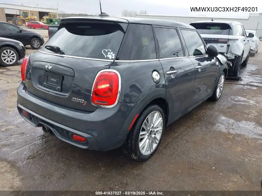 2017 Mini Hardtop Cooper S VIN: WMWXU3C3XH2F49201 Lot: 41837027