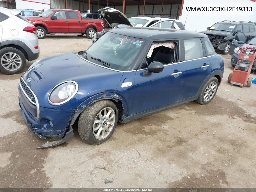 2017 Mini Hardtop Cooper S VIN: WMWXU3C3XH2F49313 Lot: 42137594