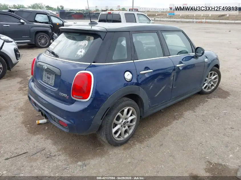 2017 Mini Hardtop Cooper S VIN: WMWXU3C3XH2F49313 Lot: 42137594