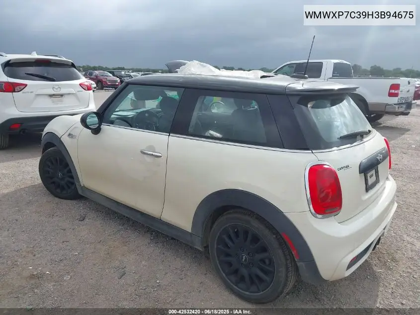 2017 Mini Hardtop Cooper S VIN: WMWXP7C39H3B94675 Lot: 42532420