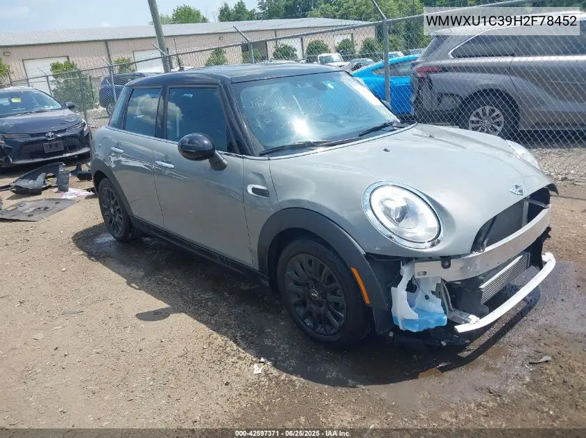 2017 Mini Hardtop Cooper VIN: WMWXU1C39H2F78452 Lot: 42597371