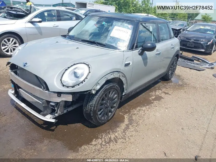 2017 Mini Hardtop Cooper VIN: WMWXU1C39H2F78452 Lot: 42597371