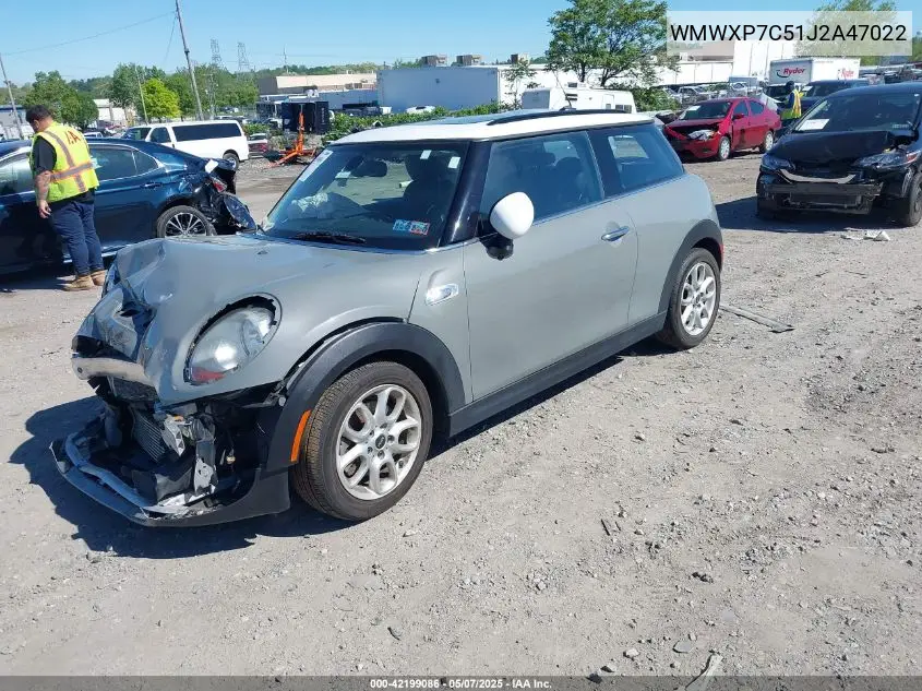 2018 Mini Hardtop Cooper S VIN: WMWXP7C51J2A47022 Lot: 42199086
