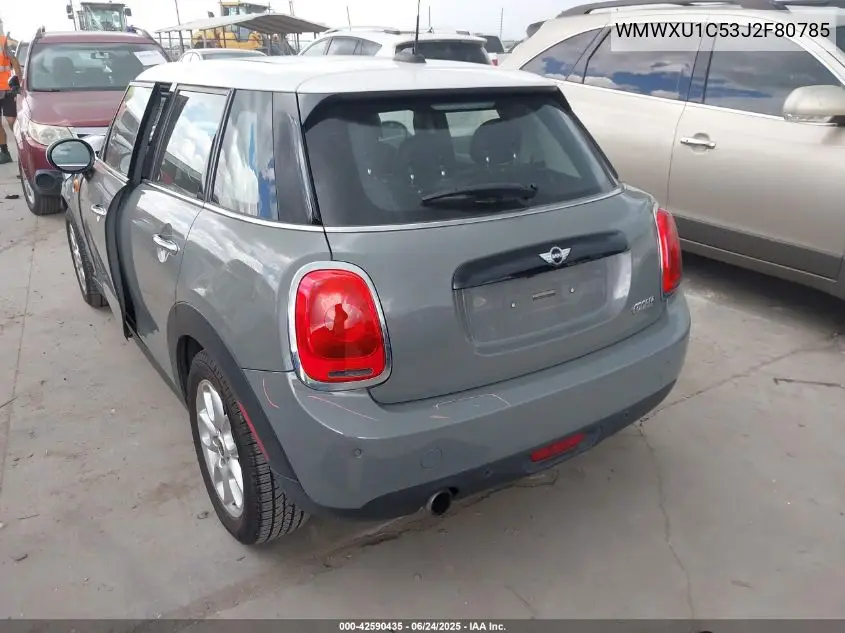 2018 Mini Hardtop Cooper VIN: WMWXU1C53J2F80785 Lot: 42590435