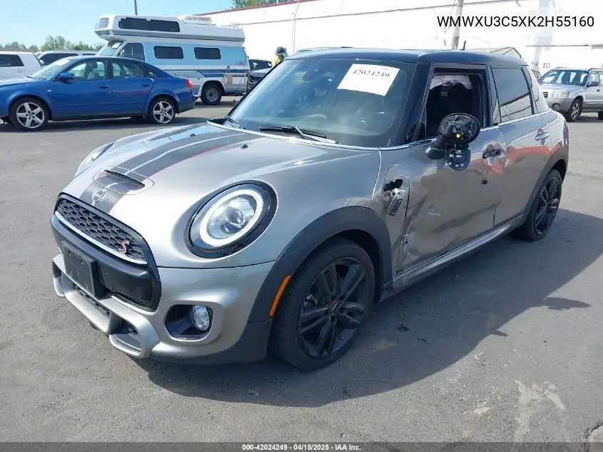 2019 Mini Hardtop Cooper S VIN: WMWXU3C5XK2H55160 Lot: 42024249