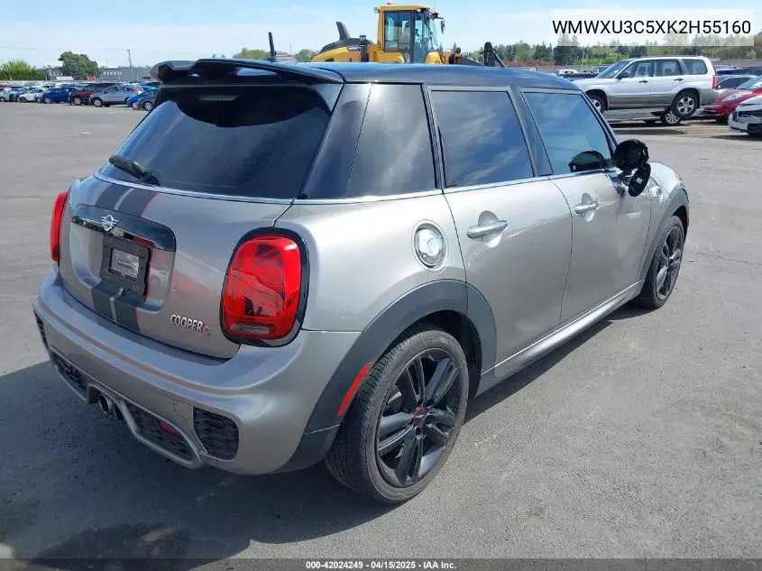 2019 Mini Hardtop Cooper S VIN: WMWXU3C5XK2H55160 Lot: 42024249
