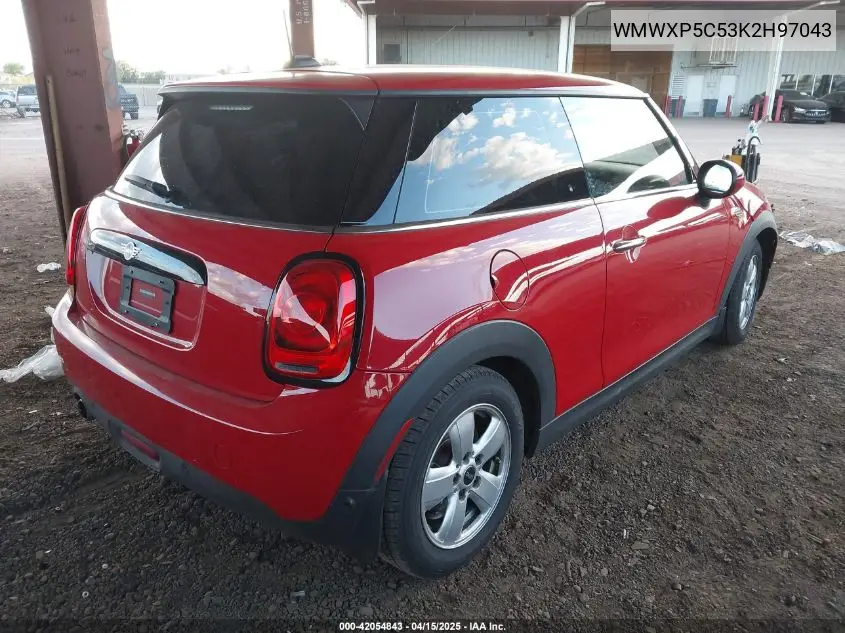 2019 Mini Hardtop Cooper VIN: WMWXP5C53K2H97043 Lot: 42054843