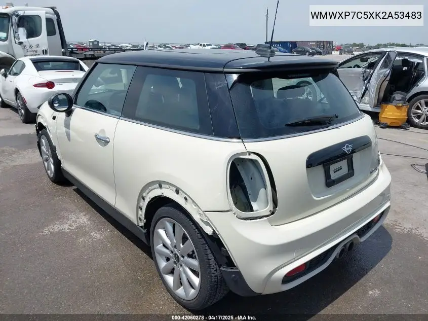 2019 Mini Hardtop Cooper S VIN: WMWXP7C5XK2A53483 Lot: 42060278
