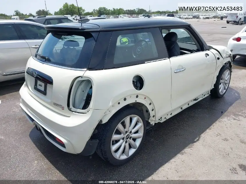 2019 Mini Hardtop Cooper S VIN: WMWXP7C5XK2A53483 Lot: 42060278
