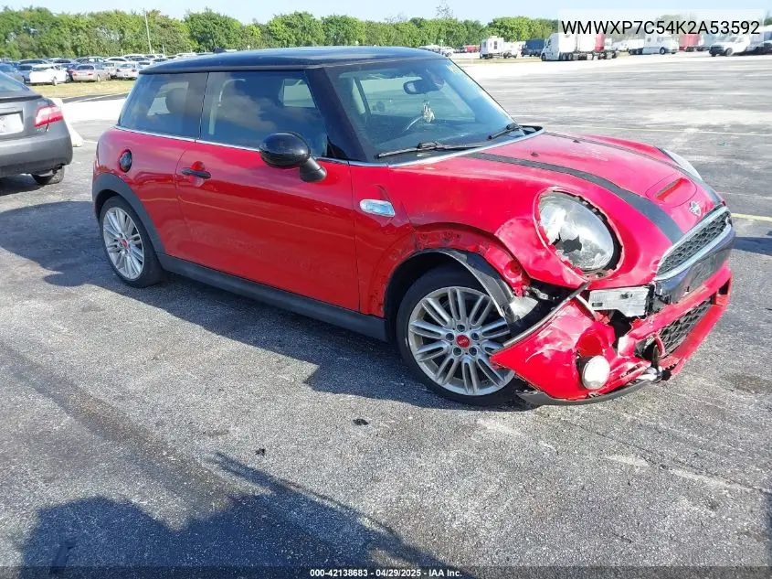 2019 Mini Hardtop Cooper S VIN: WMWXP7C54K2A53592 Lot: 42138683