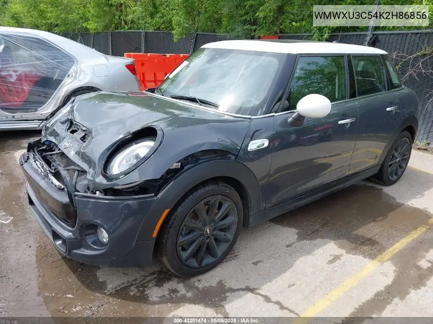 2019 Mini Hardtop Cooper S VIN: WMWXU3C54K2H86856 Lot: 42201474