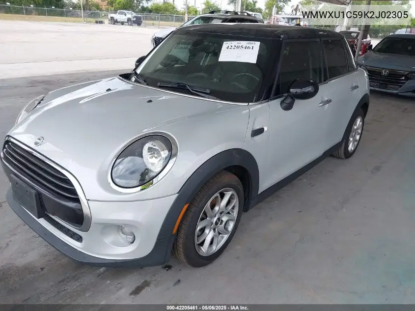 2019 Mini Hardtop Cooper VIN: WMWXU1C59K2J02305 Lot: 42205461