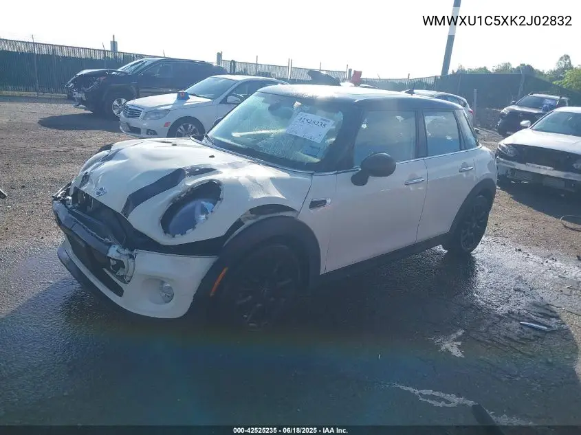 2019 Mini Hardtop Cooper VIN: WMWXU1C5XK2J02832 Lot: 42525235