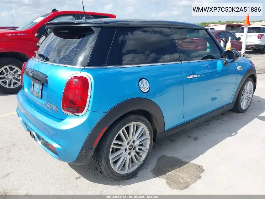 2019 Mini Hardtop Cooper S VIN: WMWXP7C50K2A51886 Lot: 42552733