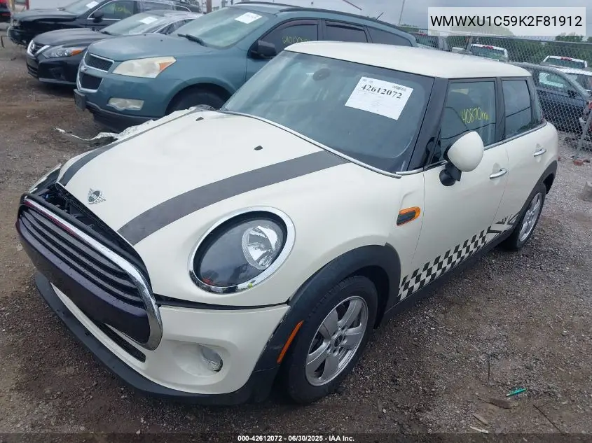 2019 Mini Hardtop Cooper VIN: WMWXU1C59K2F81912 Lot: 42612072
