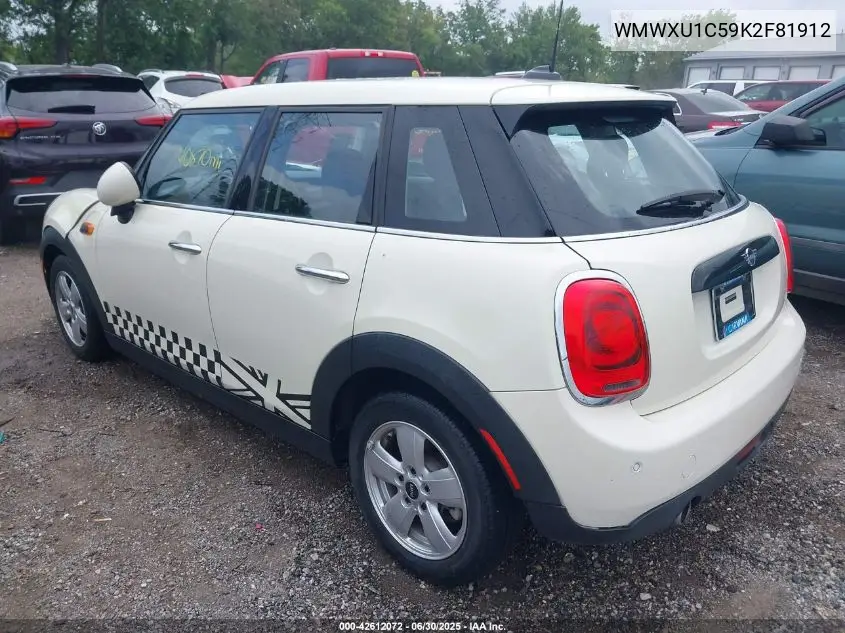2019 Mini Hardtop Cooper VIN: WMWXU1C59K2F81912 Lot: 42612072