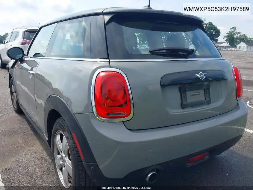 2019 Mini Hardtop Cooper VIN: WMWXP5C53K2H97589 Lot: 42617936