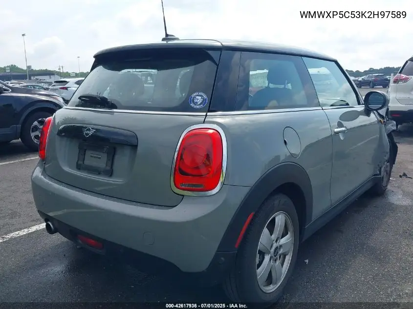 2019 Mini Hardtop Cooper VIN: WMWXP5C53K2H97589 Lot: 42617936