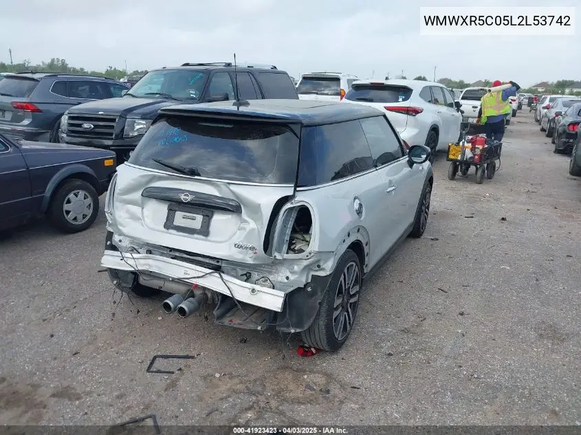2020 Mini Hardtop Cooper S VIN: WMWXR5C05L2L53742 Lot: 41923423
