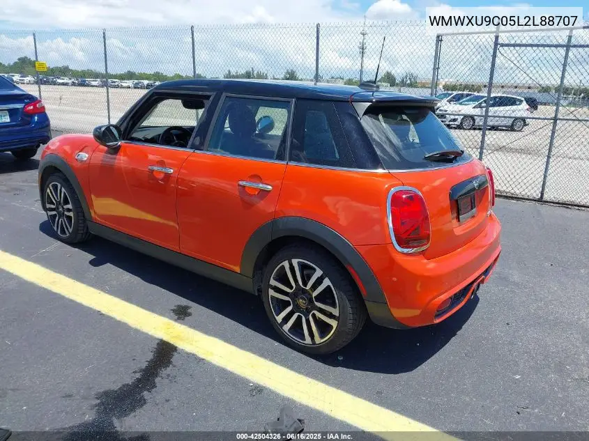 2020 Mini Hardtop Cooper S VIN: WMWXU9C05L2L88707 Lot: 42504326