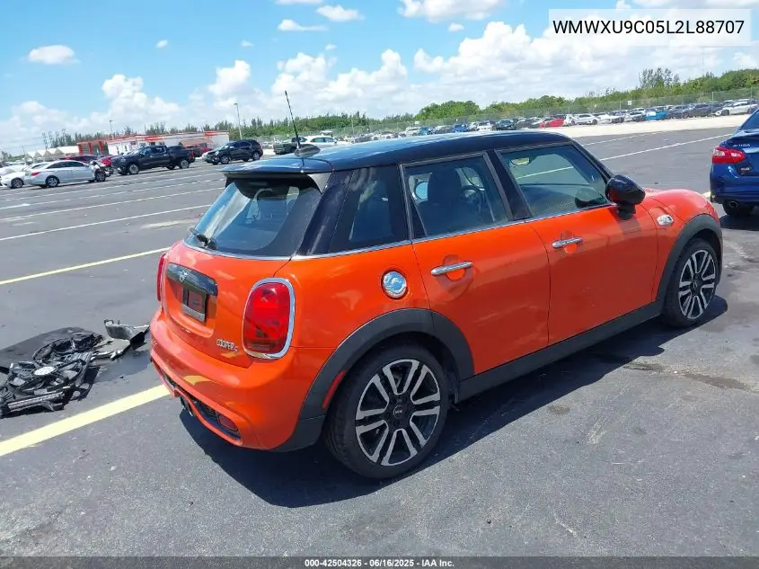2020 Mini Hardtop Cooper S VIN: WMWXU9C05L2L88707 Lot: 42504326