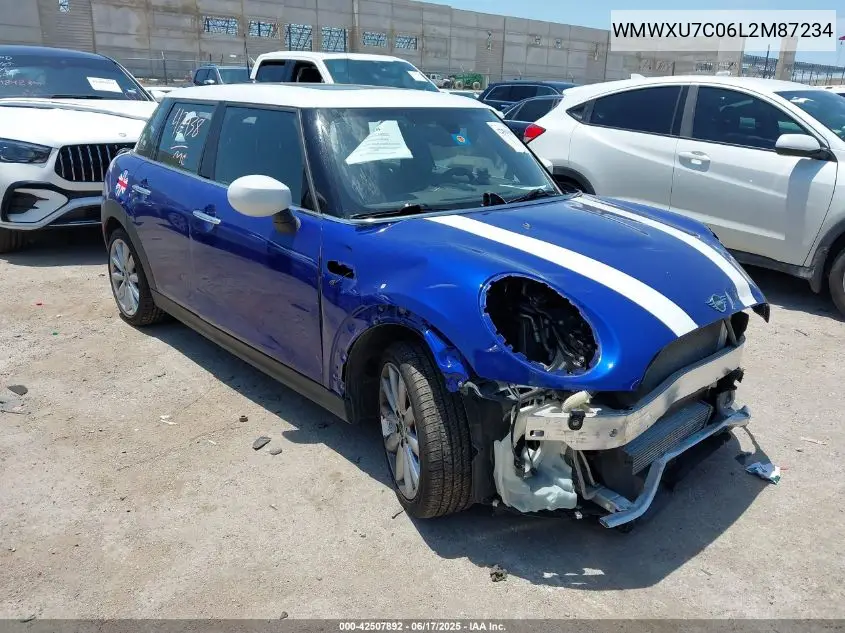 2020 Mini Hardtop Oxford Edition VIN: WMWXU7C06L2M87234 Lot: 42507892