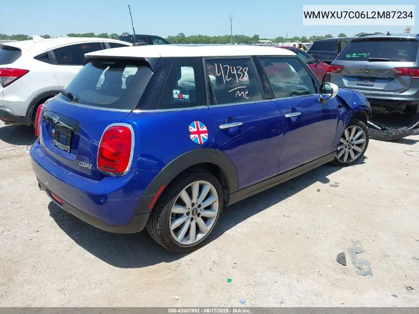 2020 Mini Hardtop Oxford Edition VIN: WMWXU7C06L2M87234 Lot: 42507892