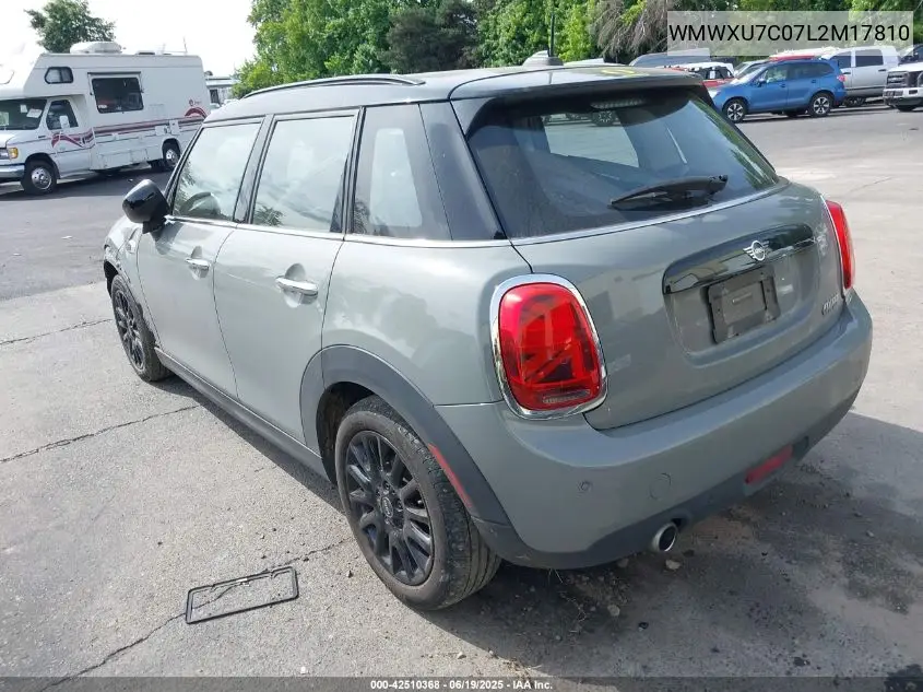 2020 Mini Hardtop Cooper VIN: WMWXU7C07L2M17810 Lot: 42510368