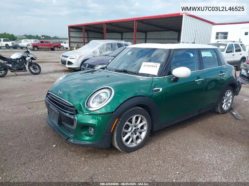 2020 Mini Hardtop Cooper VIN: WMWXU7C03L2L46525 Lot: 42585895