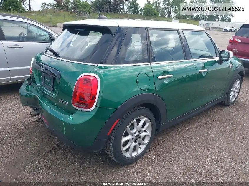 2020 Mini Hardtop Cooper VIN: WMWXU7C03L2L46525 Lot: 42585895