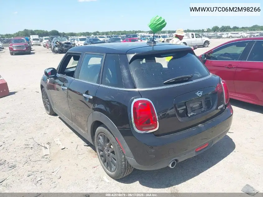 2021 Mini Hardtop Cooper VIN: WMWXU7C06M2M98266 Lot: 42516879