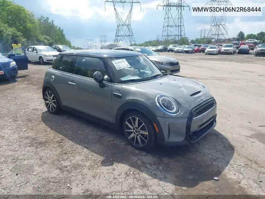 2022 Mini Hardtop Cooper S VIN: WMW53DH06N2R68444 Lot: 42201942