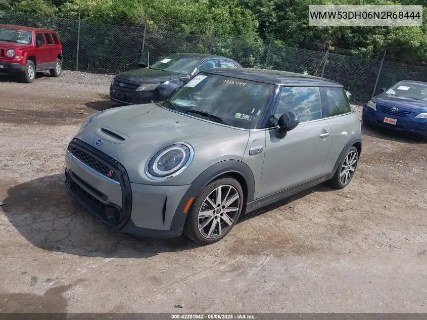 2022 Mini Hardtop Cooper S VIN: WMW53DH06N2R68444 Lot: 42201942