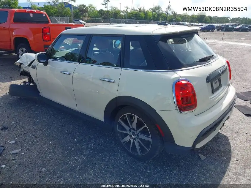 2022 Mini Hardtop Cooper S VIN: WMW53DK08N2R35504 Lot: 42587095