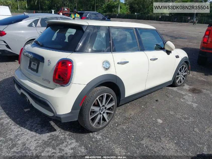 2022 Mini Hardtop Cooper S VIN: WMW53DK08N2R35504 Lot: 42587095