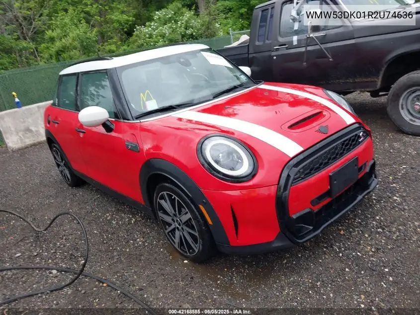 2024 Mini Hardtop Cooper S VIN: WMW53DK01R2U74636 Lot: 42168585
