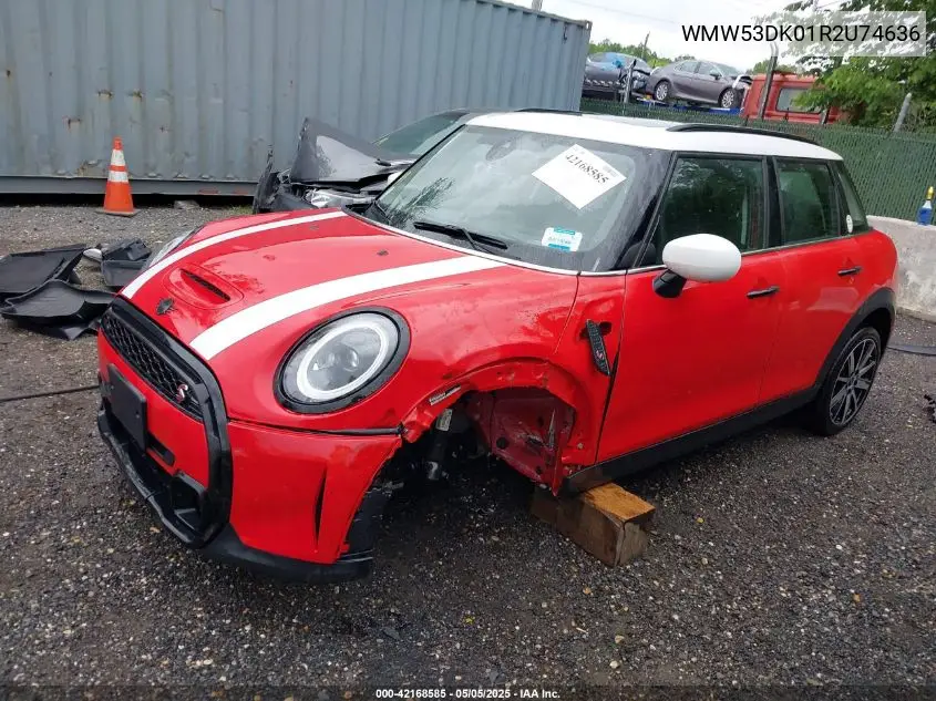 2024 Mini Hardtop Cooper S VIN: WMW53DK01R2U74636 Lot: 42168585