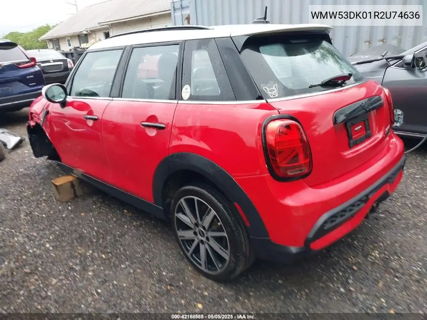 2024 Mini Hardtop Cooper S VIN: WMW53DK01R2U74636 Lot: 42168585