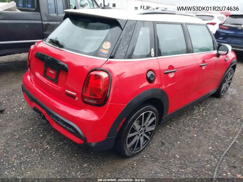 2024 Mini Hardtop Cooper S VIN: WMW53DK01R2U74636 Lot: 42168585