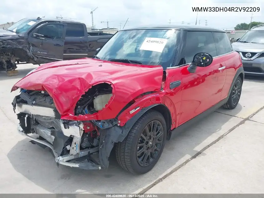 2024 Mini Hardtop Cooper VIN: WMW33DH04R2V92209 Lot: 42409820