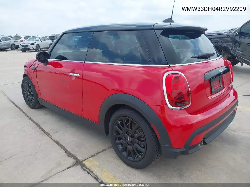 2024 Mini Hardtop Cooper VIN: WMW33DH04R2V92209 Lot: 42409820