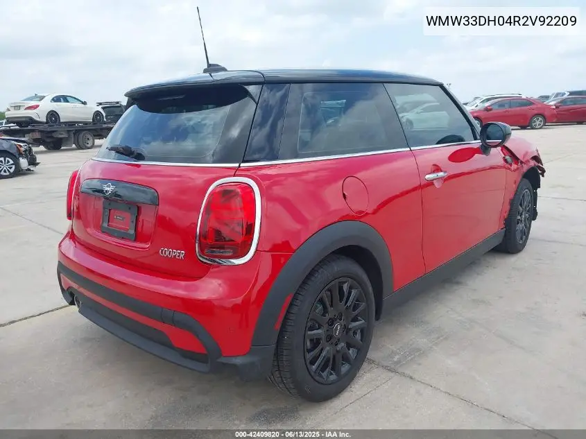 2024 Mini Hardtop Cooper VIN: WMW33DH04R2V92209 Lot: 42409820